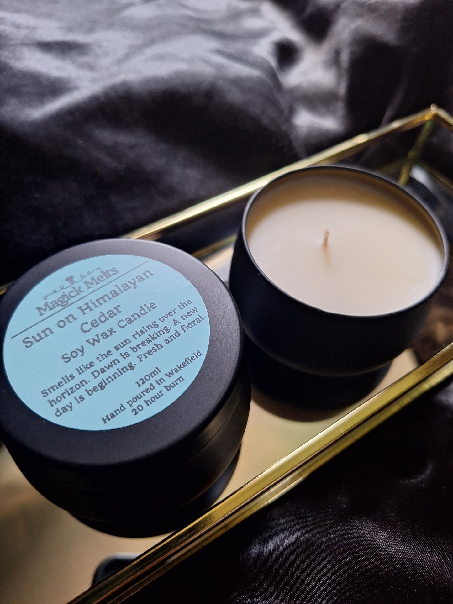 Sun on Himalayan Cedar "Dawn Court" Inspired Mini Candle