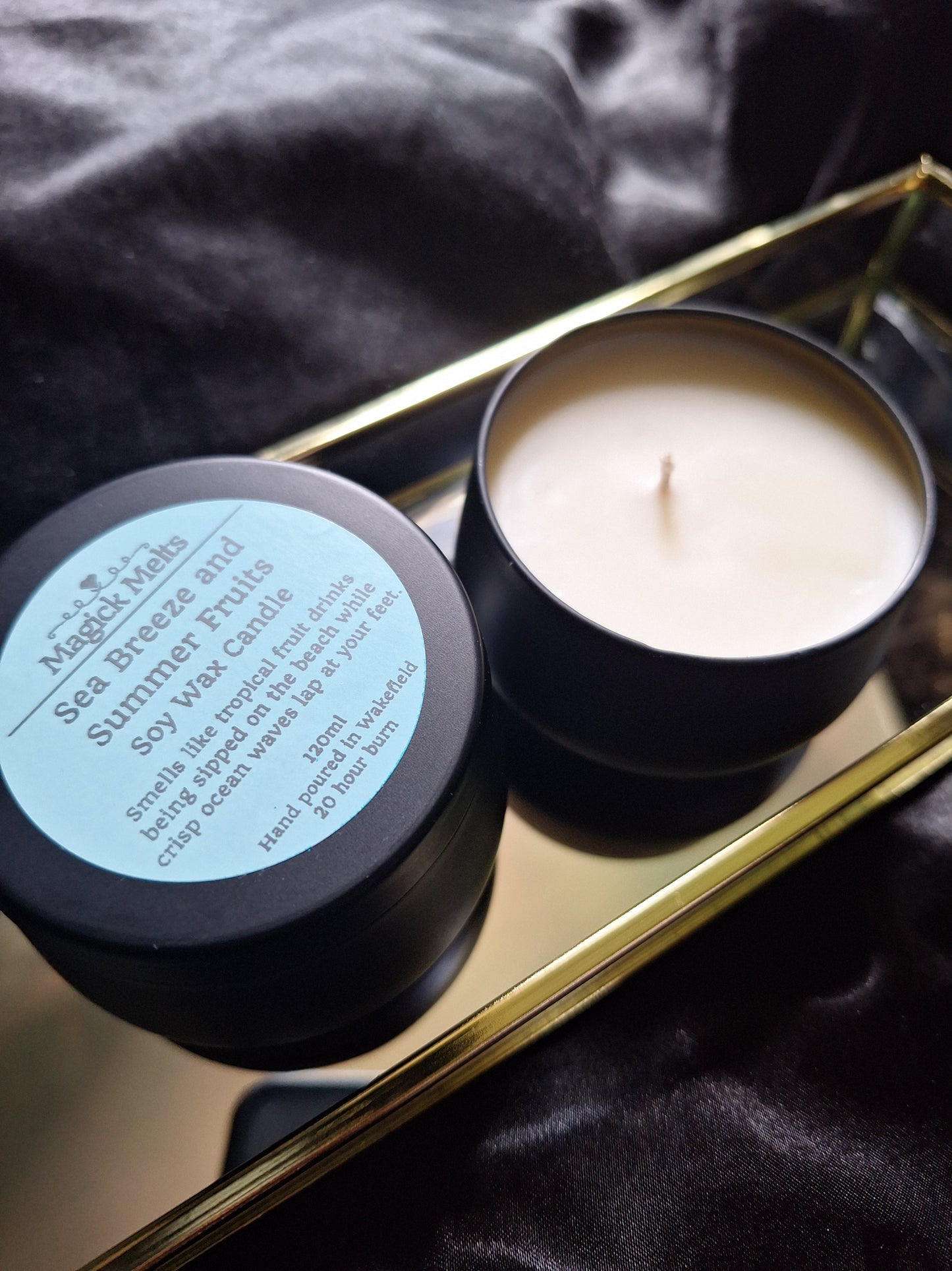 Sea Breeze and Summer Fruits "Summer Court" Inspired Mini Candle