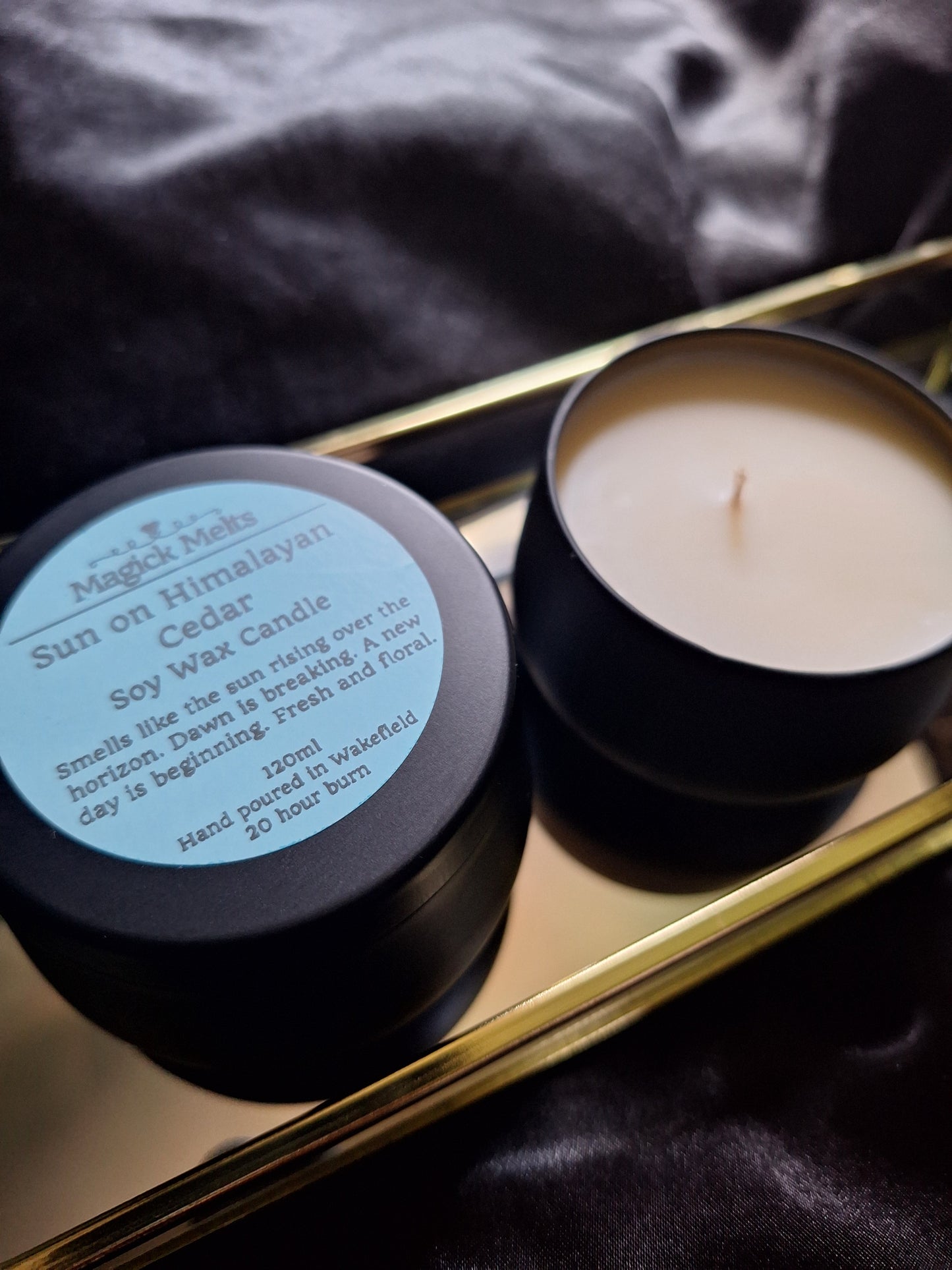 Sun on Himalayan Cedar "Dawn Court" Inspired Mini Candle