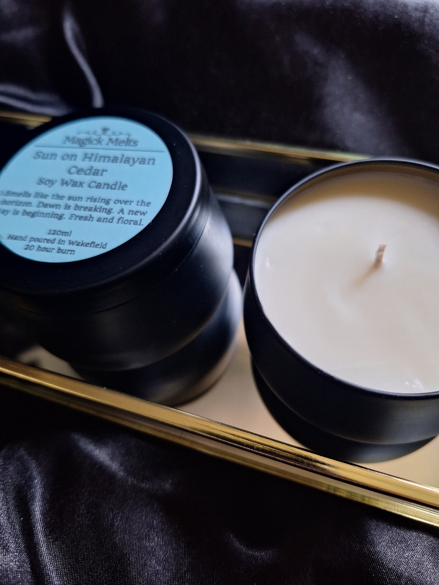 Sun on Himalayan Cedar "Dawn Court" Inspired Mini Candle