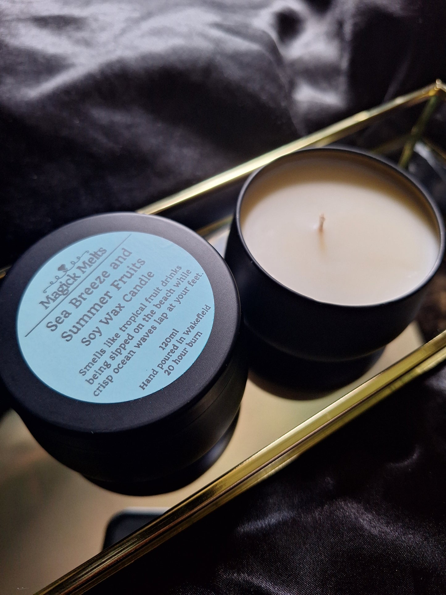 Sea Breeze and Summer Fruits "Summer Court" Inspired Mini Candle