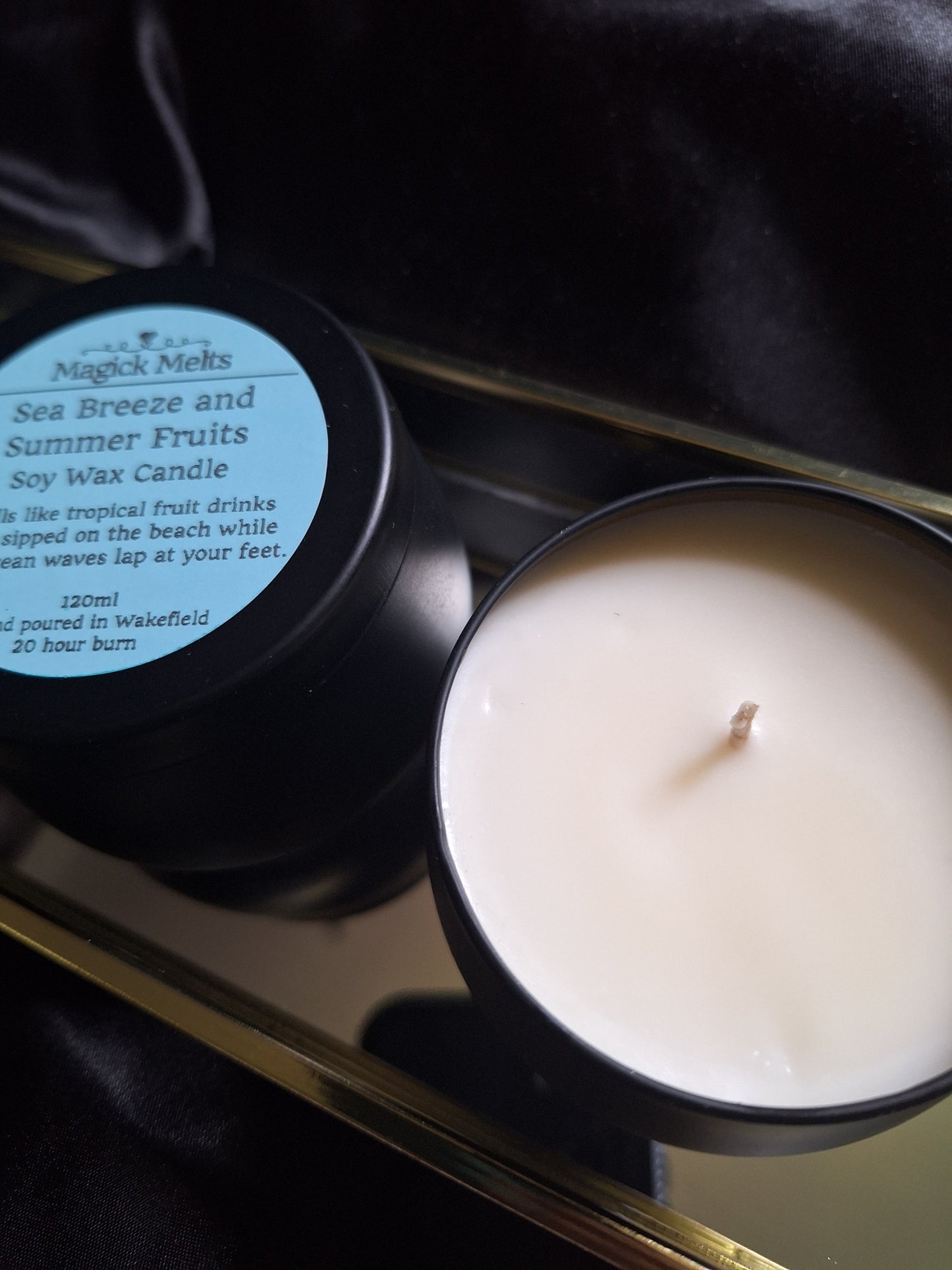 Sea Breeze and Summer Fruits "Summer Court" Inspired Mini Candle