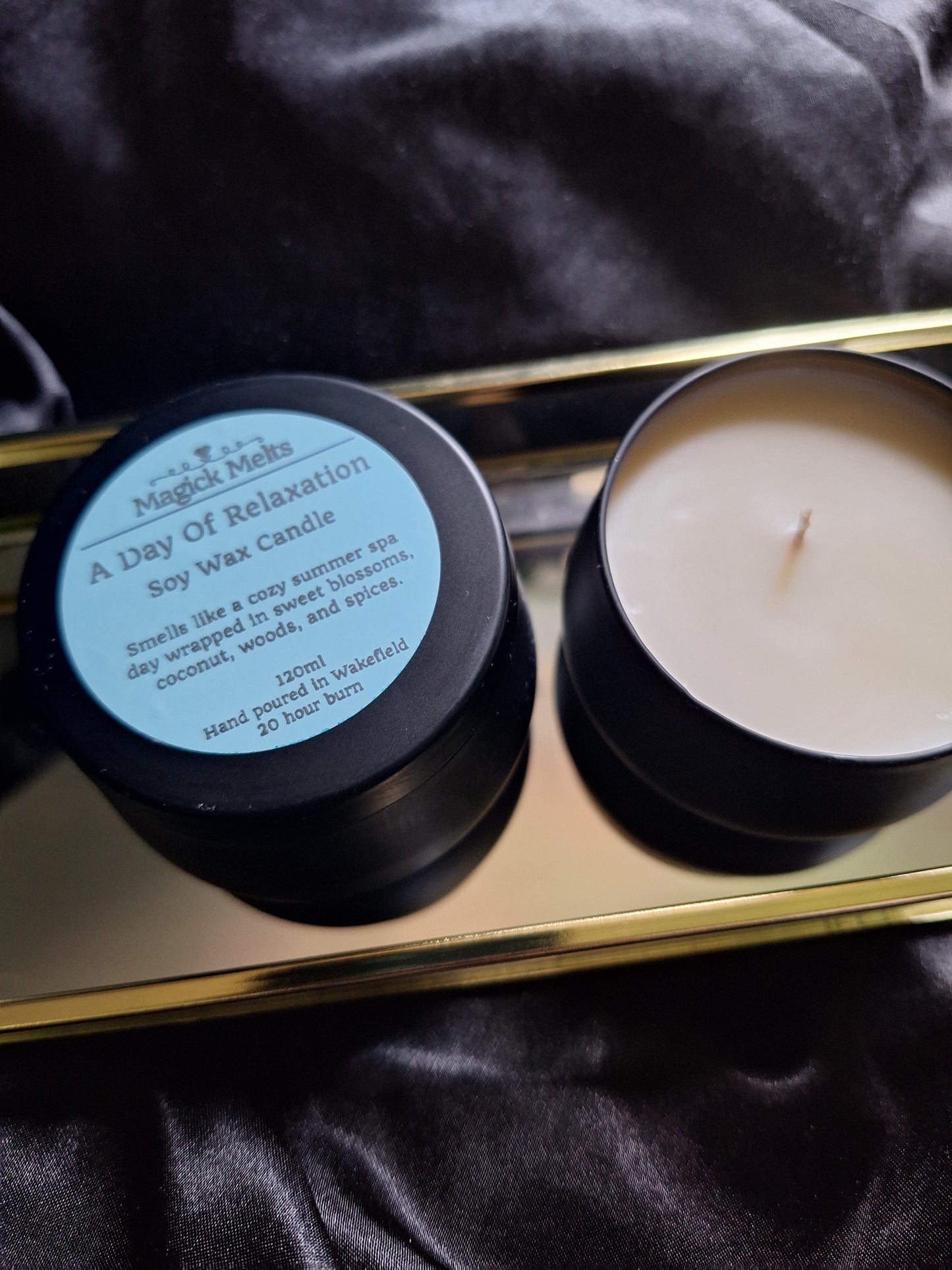 A Day of Relaxation "Day Court" Inspired Mini Candle
