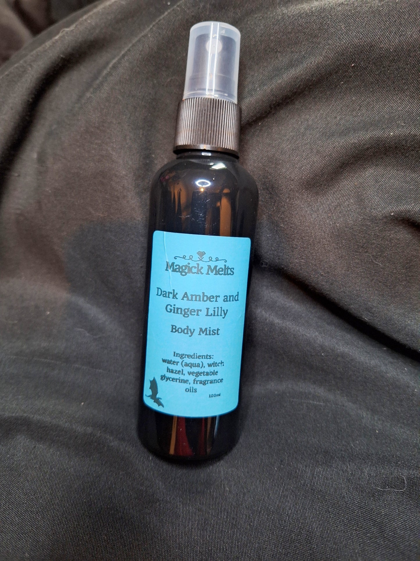 Dark Amber and Ginger Lilly "Violet"(fiction inspired) Body Mist