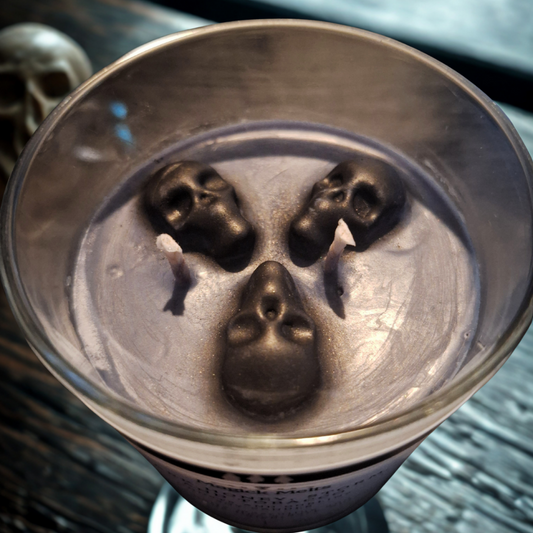 Dark Honey, Storm, and Tobacco "Ghosts and Goblins" Soy Wax Candle