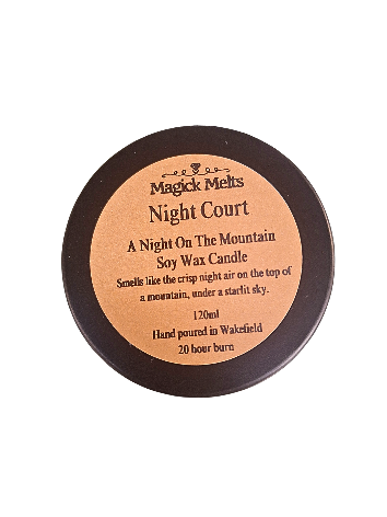 A Night on the Mountain "Night Court" Inspired Mini Candle.