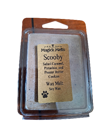 Salted Caramel, Pistachio, and Peanut Butter Cookies "Scooby" Fiction Inspired Wax Melt