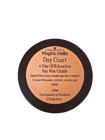 A Day of Relaxation "Day Court" Inspired Mini Candle