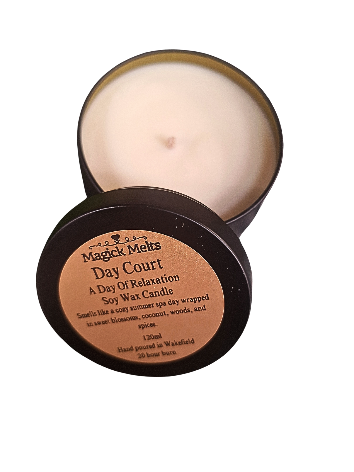 A Day of Relaxation "Day Court" Inspired Mini Candle