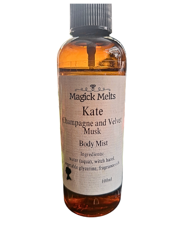 Champagne and Velvet Musk "Kate" inspired Body Mist