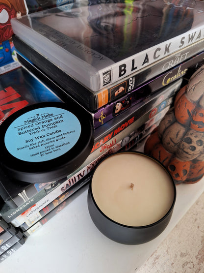 Spiced Orange and Buttered Pumpkin "Trick Or Treat" Soy Wax Candle