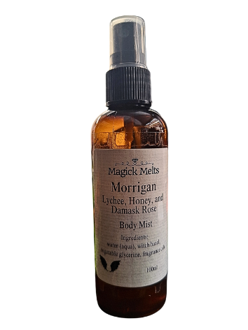Lychee, Honey and Damask Rose "Morrigan" (fiction inspired) Body Mist