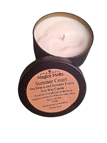 Sea Breeze and Summer Fruits "Summer Court" Inspired Mini Candle