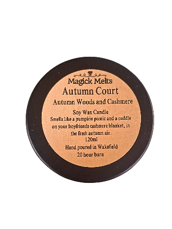 Autumn Woods and Cashmere "Autumn Court" Inspired Mini Candle