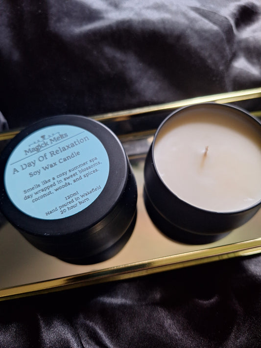 A Day of Relaxation "Day Court" Inspired Mini Candle