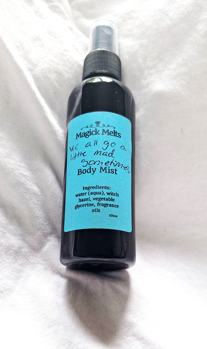 Pumpkin Spice "We All Go A Little Mad Sometimes" inspired Body Mist