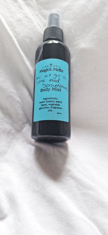 Pumpkin Spice "We All Go A Little Mad Sometimes" inspired Body Mist