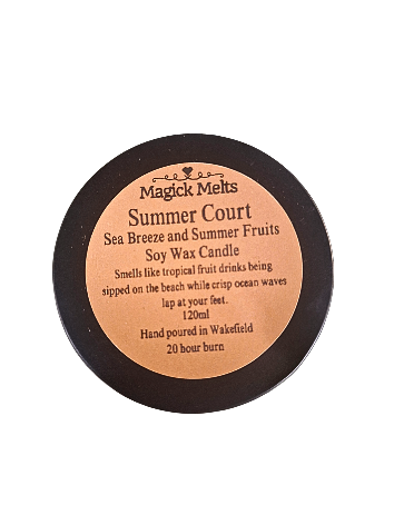 Sea Breeze and Summer Fruits "Summer Court" Inspired Mini Candle