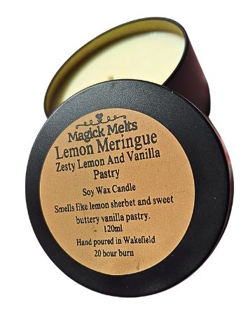 Zesty Lemon and Vanilla Pastry "Lemon Meringue" Fiction Inspired Candle