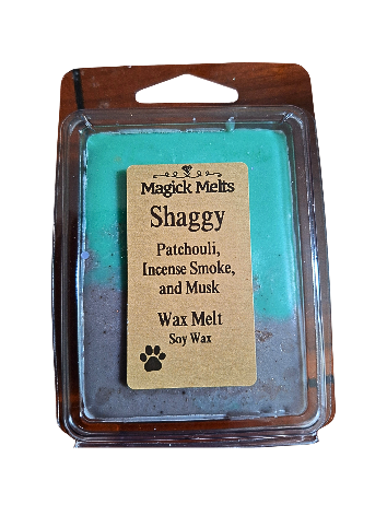 Patchouli,  Insence Smoke, and Musk "Shaggy" Fiction Inspired Wax Melt
